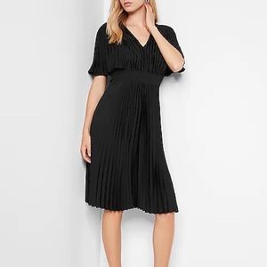 Express Black Pleated Dress